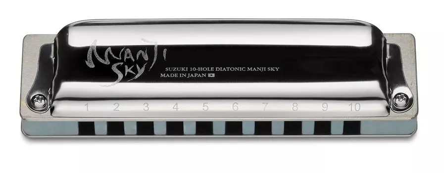 Губная гармошка SUZUKI 10 отверстий MANJI SKY F key M-20S