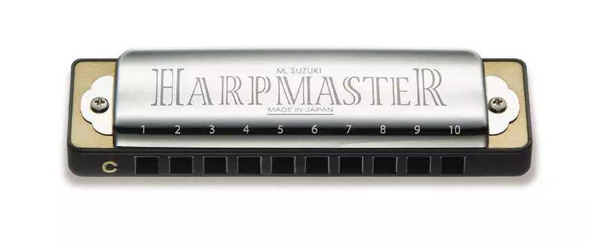 Губная гармошка SUZUKI 10-ти дырочная HARP MASTER D key MR-200