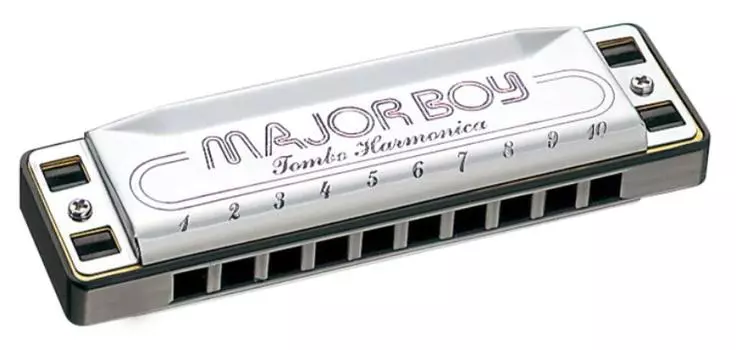 Губная гармошка TOMBO 10 отверстий A Key Major Boy 1710