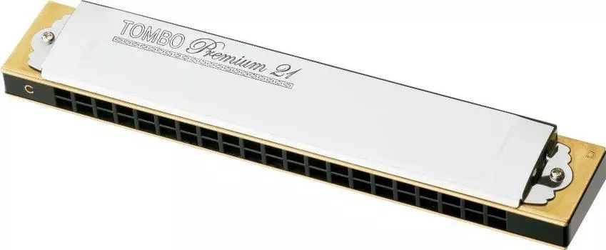 Губная гармошка TOMBO Double Note Premium 21 отверстие 3521 D# серебряный