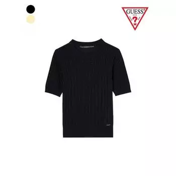 Guess Scsi короткий рукав свитер Yn2s1655 BLK/XS