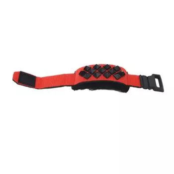 Guitar Dampener Strap Guitar String Noise Damper Fretboard Muter with Square Rivets Stringed красный