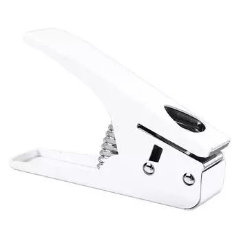 Guitar Pick Hole Puncher Size Adjustable Multifunctional Portable Guitar Pick Cutter Maker White