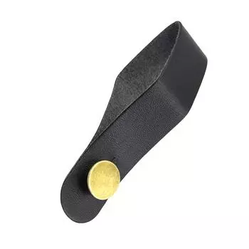 Guitar Strap Holder Button Leather Headstock Adapter Tie Adjustable Guitar Strap Belt for Acoustic Electric Guitar чёрный