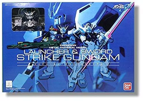 Gundam Seed Chogokin Металлический Материал Модель Strike Gundam (Пусковая установка и меч)