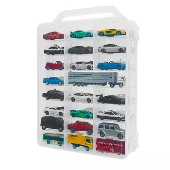 GUNSEED tomica чехол для хранения мини-машины с ручкой Двусторонний чехол для хранения Tomica Общее количество мест для хранения 46-48 Мини-машина, Hot Wheels, Tomica