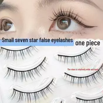 Густые накладные ресницы Yue Jiao Niang Black Stem - тонкие ресницы Barbie Electric Eye 3D, 5 пар