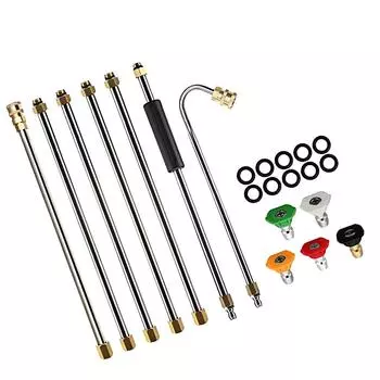 Gutter Cleaning Tool Washer - Extension Wands, Roof Lance Nozzle 4000 Window Washing Accessories, Power