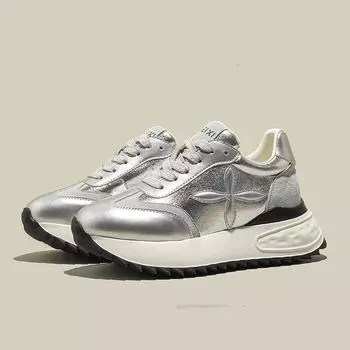 Guyun Shu Forrest Gump shoes women s shoes 2025 new heightening shoes platform sneakers dad shoes with wide-leg pants shoes 34