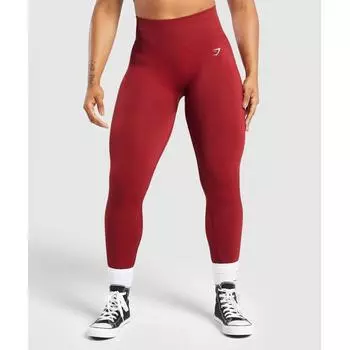 Gymshark Адаптируйте бесшовные леггинсы Fleck Reps Red Conditioning Red B2a1b Rbyc XS