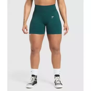 Gymshark Бесшовные шорты Lift Functional Teal Black Marl B6a8i Tbt5 XS