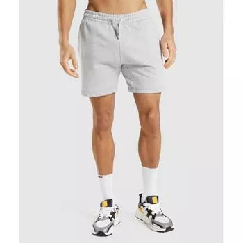 Gymshark Crest Shorts Light Grey Marl A2a1s Gbfg XS