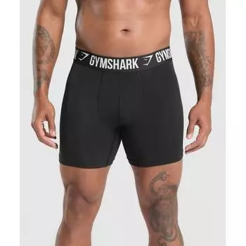 Gymshark Длинные трусы-боксеры 3 шт. Черный Черный Черный A5a8c Bccn XS