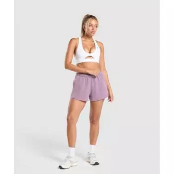 Gymshark Флисовые шорты нежно-фиолетового цвета B8a7e Pbzs XS