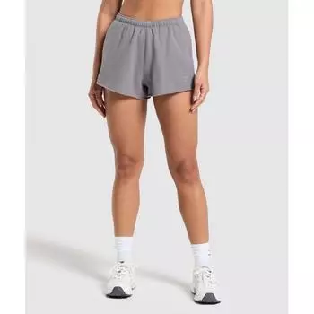 GYMSHARK Флисовые шорты средне-серого цвета B8A7E GB7L XS