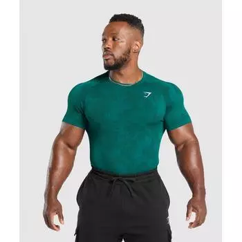 Gymshark Футболка Geo Seamless moTivate Teal Strong Teal A5a2d Tbrh XXL