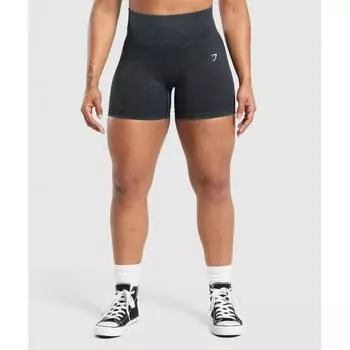 Gymshark Gains Seamless Plain Shorts Black B2c3m Bcph XS