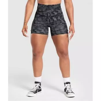 Gymshark Legacy Logo Tight Shorts Black B7a4g Bcmx XXS