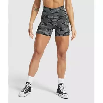 GYMSHARK Legacy Шорты с принтом Pitch Grey B7A4R GCMD XXS