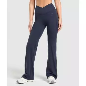 Gymshark Леггинсы Crossover Flared Heavy Blue B5a8d Uctn XS