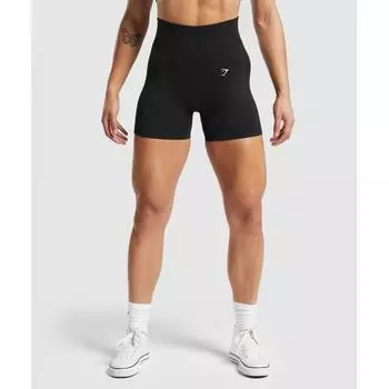 GYMSHARK Lift Contour Бесшовные шорты Black Black Marl B6A8I BCG7 XXS