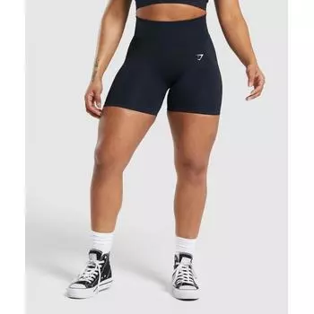 GYMSHARK Lift Contour Бесшовные шорты Midnight Blue Black Marl B6A8I UCVJ XS
