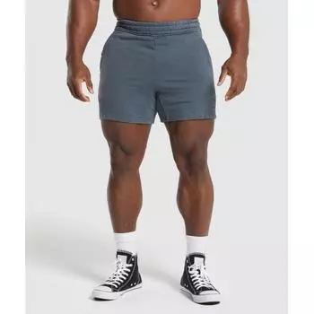 Gymshark Power Washed 5 Shorts Titanium Blue A4a8k Ucms XS