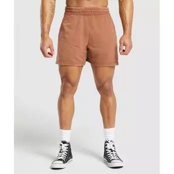 Gymshark Power Washed 5 шорты Canyon Brown A4a8k Ncc0 XS