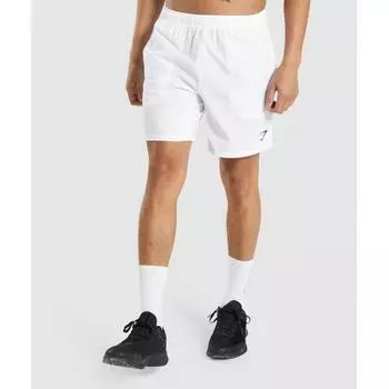 GYMSHARK Прибытие 7 Шорты Белые A2A1L WBBM M