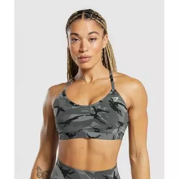 Gymshark Спортивный бюстгальтер Legacy Printed Pitch Grey B7a4z Gcmd XS