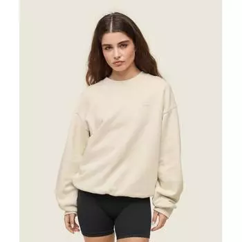 Gymshark Свитшот Everywear Relaxed Oat White B1c2q Wc1v XS
