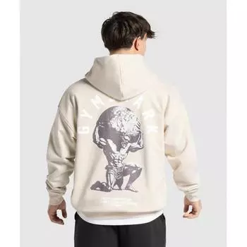 Gymshark Толстовка с капюшоном Atlas Zip Up Oat White A2b8v Wc1v XS
