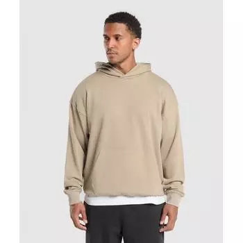 Gymshark Толстовка с капюшоном Rest Day Essentials Sand Brown A3A8Z NBZS XS