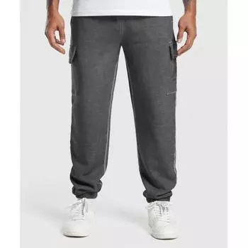 GYMSHARK Тяжелые потертые джоггеры-карго, черные A5A4N BCDX XS