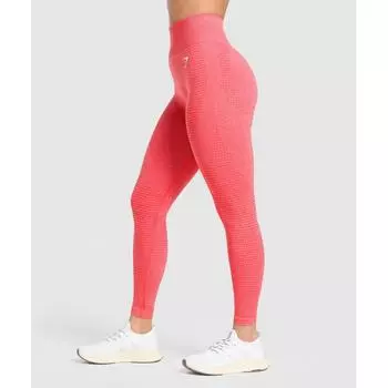 Gymshark Vital Seamless 2.0 Leggings Coral Red Marl B1a2b Rb0z XS