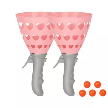 (H0826)Нажмите и поймайте Twin Ball Catcher в помещении на открытом воздухе Игровой набор игрушек для мальчиков Девочек
