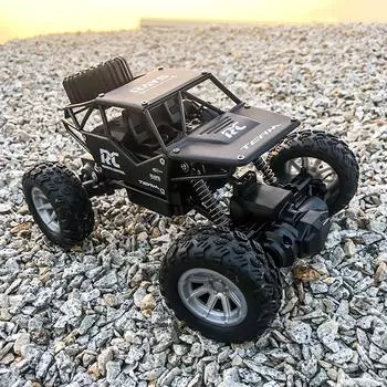 (H0915)1/18 2.4GHZ 4WD радиоуправляемый внедорожный автомобиль RC вездеход багги подъем грузовик чёрный