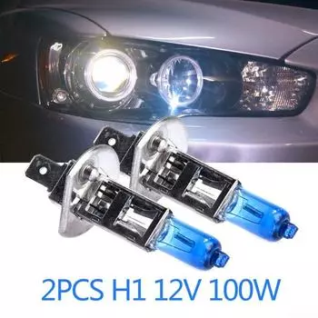 H1 12V 100W фары белый свет лампы галогенные лампы 6000k DC12V замена