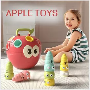 (H20)Музыкальные игрушки Bugs Pair Digital Shape Pairing Infant Montessori Educational Early Education Toys разноцветный