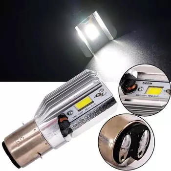 H6 BA20D DC 8V-80V 8W 6500K COB светодиодная лампа для фар мотоцикла дальнего/ближнего света белые лампы для мотоциклов, новые светодиоды и лампы высокой интенсивности