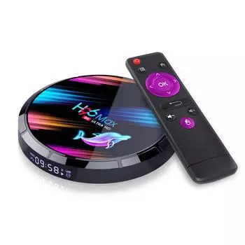 H96 Max X3 Smart Android 9.0 TV Box S905X3 Cortex-A55 Quad Core 64 Bit 4 ГБ / 32 ГБ 2.4G и 5G WiFi EU 64G
