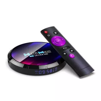 H96Max Android 13.0 Smart TV Box RK3528 Четырехъядерный медиаплеер UHD 4K H.265 8K Декодирование HDR10+ AU-16G разноцветный
