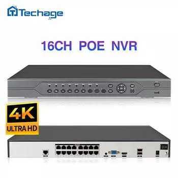 H.265 H.264 16 каналов 5 МП 3 МП 2 МП 8 каналов 4K POE NVR P2P удаленный просмотр 1080P сетевой видеорегистратор для IP-камеры системы видеонаблюдения