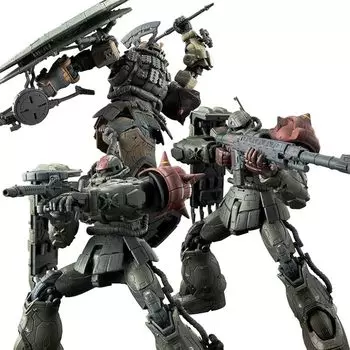 H.G. 1/144 Zaku II F type chubs machine & kale machine + Unidentified Zaku II solari machine Reproduction parts set (Requiem of Vengeance) Color-coded