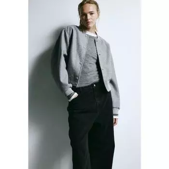 H&M валяный бомбер серый 1206702002