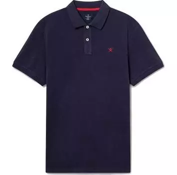Hackett Classic Fit Logo поло с короткими рукавами XL