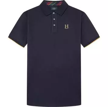 Hackett Logo поло с короткими рукавами M