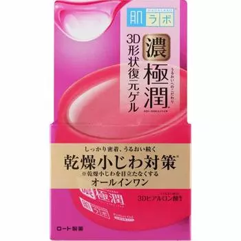 Hada Labo Dark Gokujun Aging Care 3D Shape Restoration Gel Содержит 4 типа гиалуроновой кислоты x сквалан x керамид x сакрана 100 г Все в одном