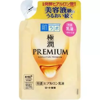 Hada Labo Gokujun Премиум-гиалуроновый лосьон, сменный блок 140 мл