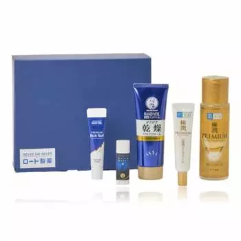 Hada Labo Mochi High Moisturizing Special Set + 6 Special Samples (Present, Gift) [Amazon.co.jp Exclusive]